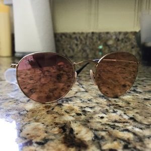 Ray Bans Round Metal Rose Gold/Bronze/Gold